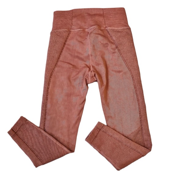 Offline by Arie Legging Seamless Ribbed High Waist Size Sm/P Berry Orange - Picture 7 of 9